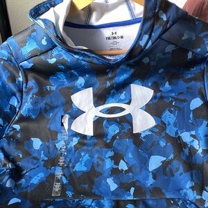 Under Armour Blue and Black Camo Pullover